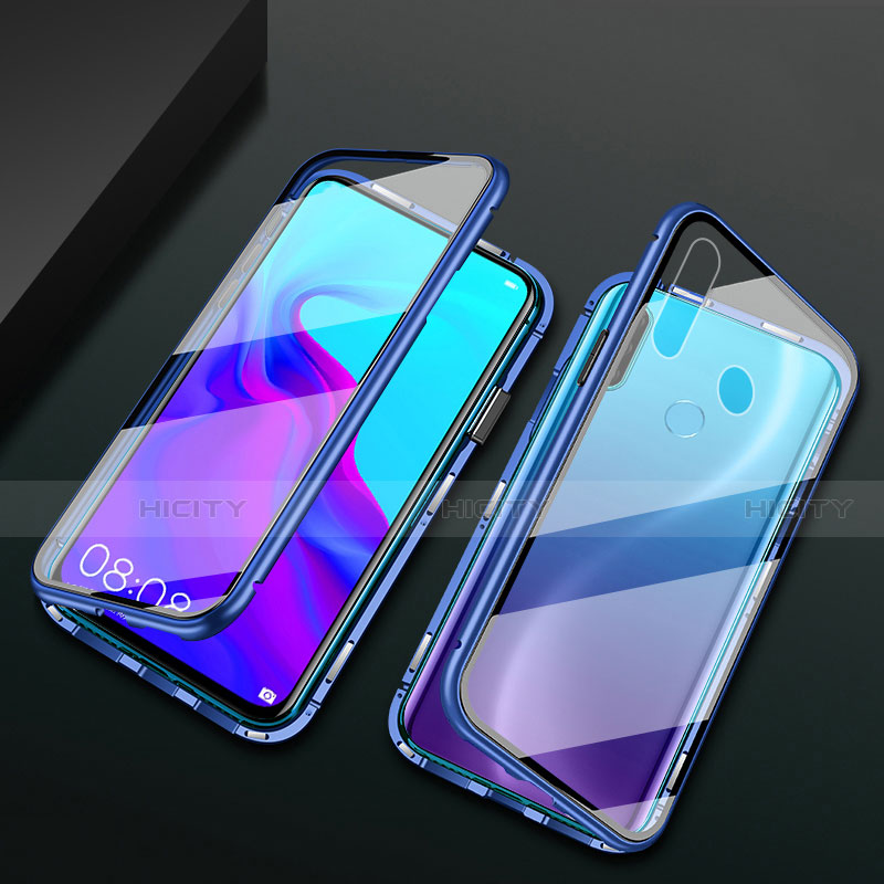 Custodia Lusso Alluminio Laterale Specchio 360 Gradi Cover per Huawei Enjoy 10 Plus