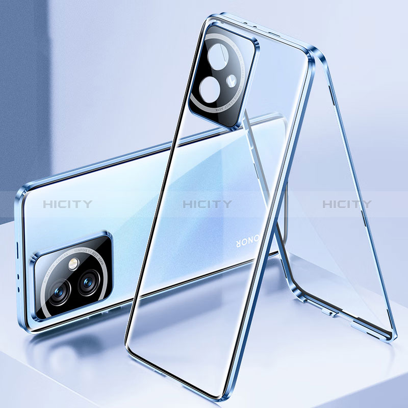 Custodia Lusso Alluminio Laterale Specchio 360 Gradi Cover per Huawei Honor 100 5G