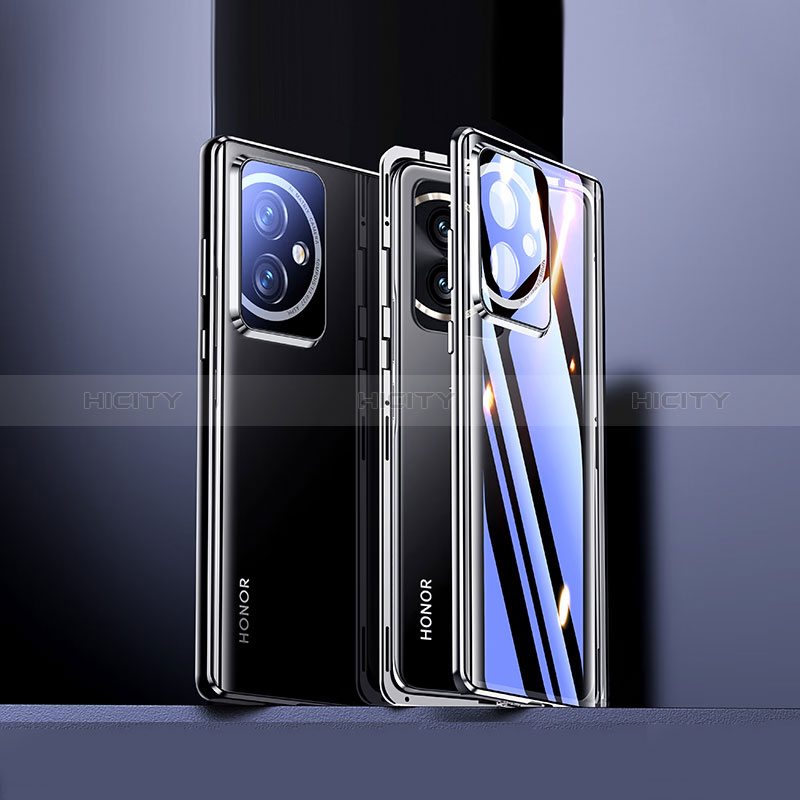 Custodia Lusso Alluminio Laterale Specchio 360 Gradi Cover per Huawei Honor 100 5G