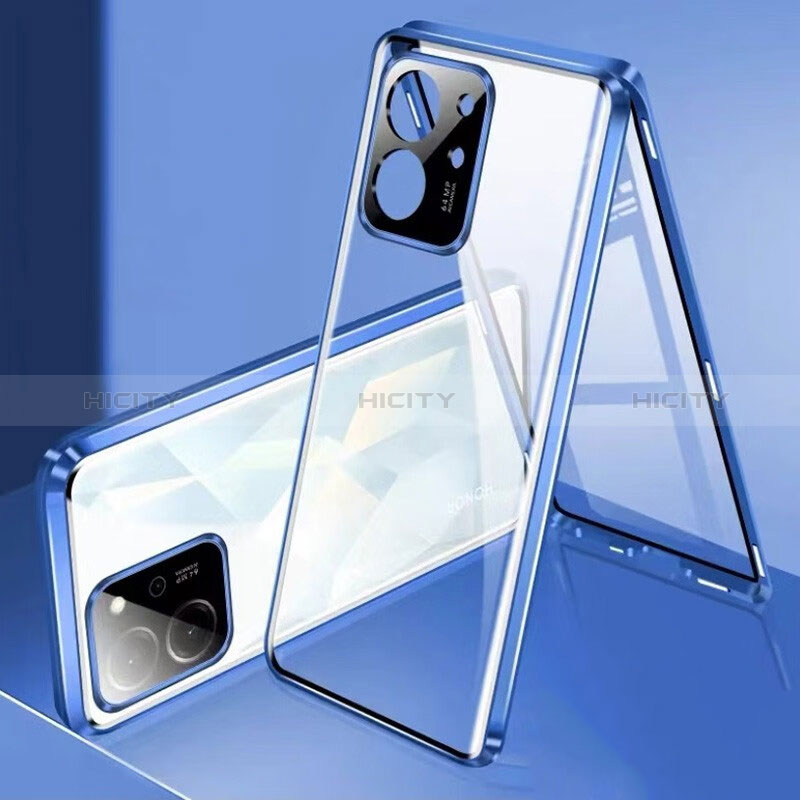 Custodia Lusso Alluminio Laterale Specchio 360 Gradi Cover per Huawei Honor 80 SE 5G