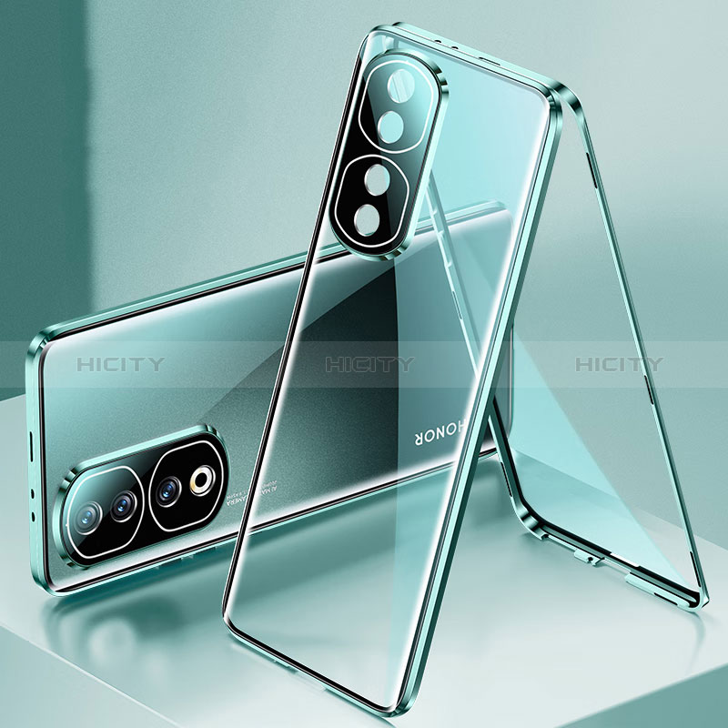 Custodia Lusso Alluminio Laterale Specchio 360 Gradi Cover per Huawei Honor 90 Pro 5G