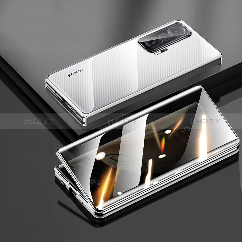Custodia Lusso Alluminio Laterale Specchio 360 Gradi Cover per Huawei Honor Magic Vs Ultimate 5G
