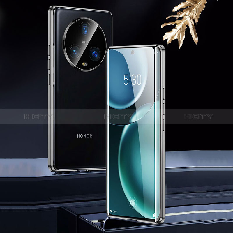 Custodia Lusso Alluminio Laterale Specchio 360 Gradi Cover per Huawei Honor Magic5 5G