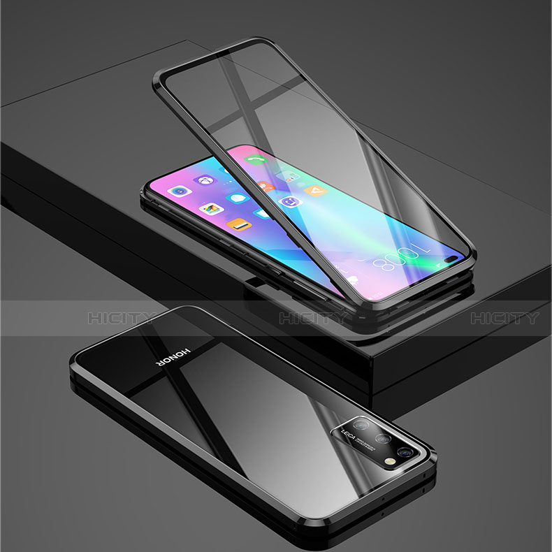 Custodia Lusso Alluminio Laterale Specchio 360 Gradi Cover per Huawei Honor V30 Pro 5G