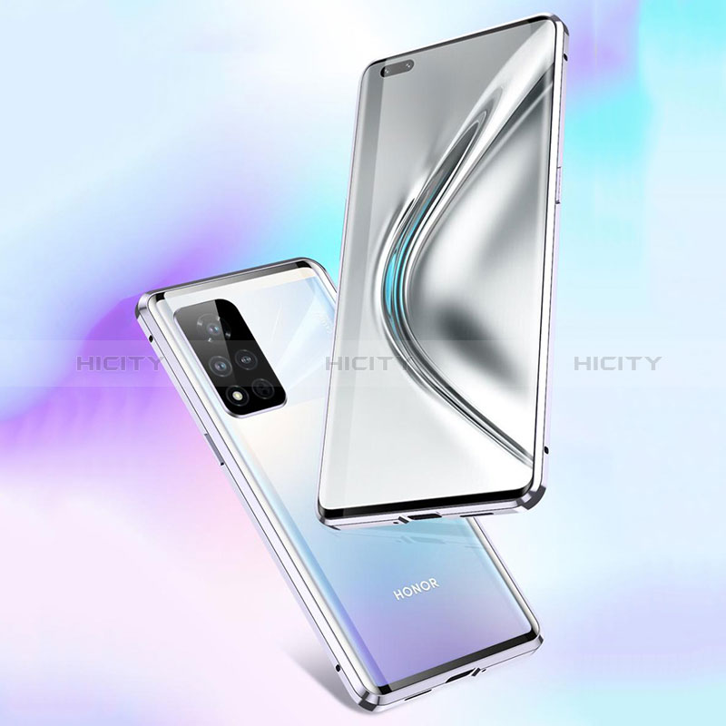 Custodia Lusso Alluminio Laterale Specchio 360 Gradi Cover per Huawei Honor V40 5G