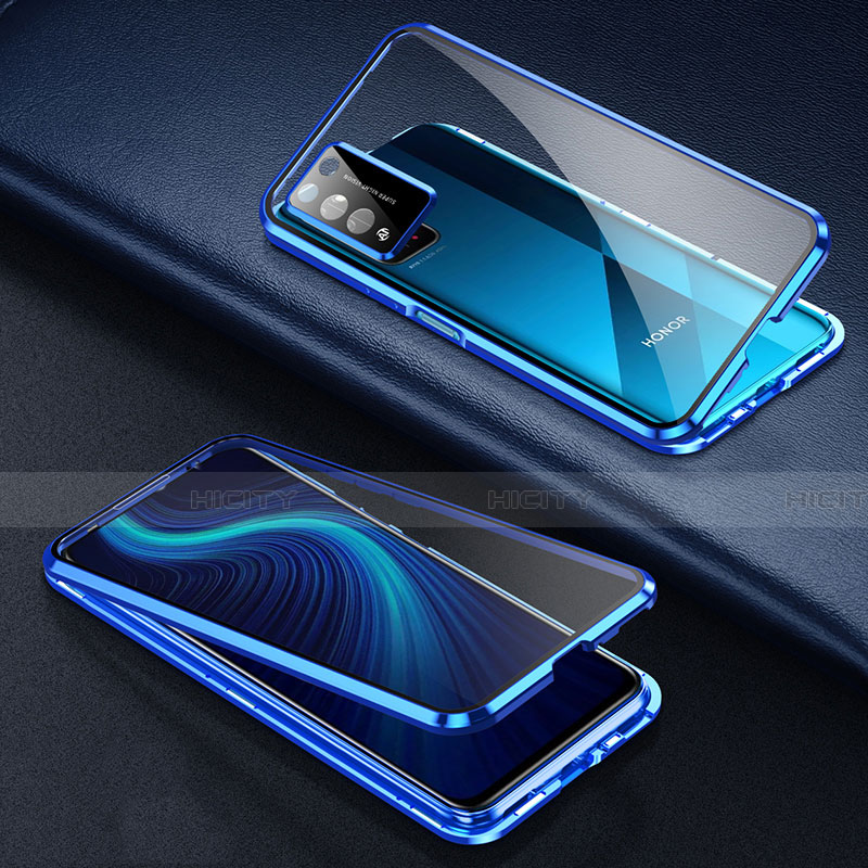 Custodia Lusso Alluminio Laterale Specchio 360 Gradi Cover per Huawei Honor X10 5G