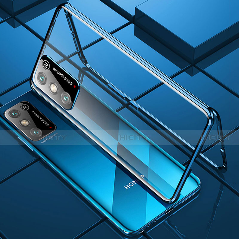 Custodia Lusso Alluminio Laterale Specchio 360 Gradi Cover per Huawei Honor X10 Max 5G