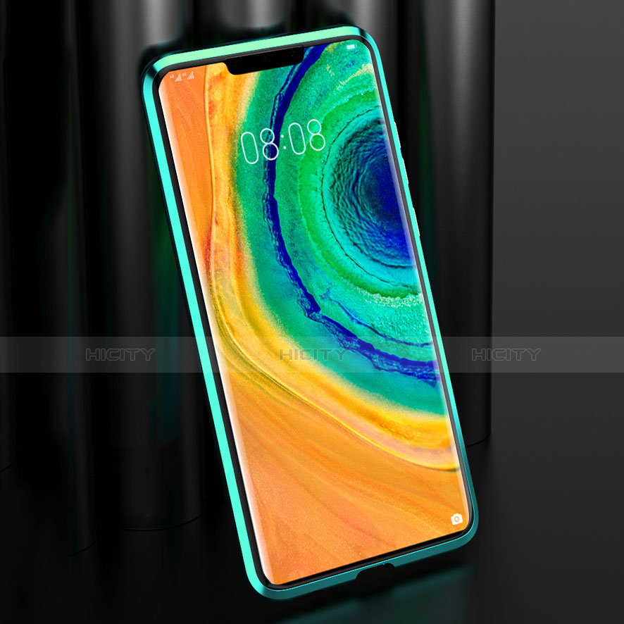 Custodia Lusso Alluminio Laterale Specchio 360 Gradi Cover per Huawei Mate 30E Pro 5G