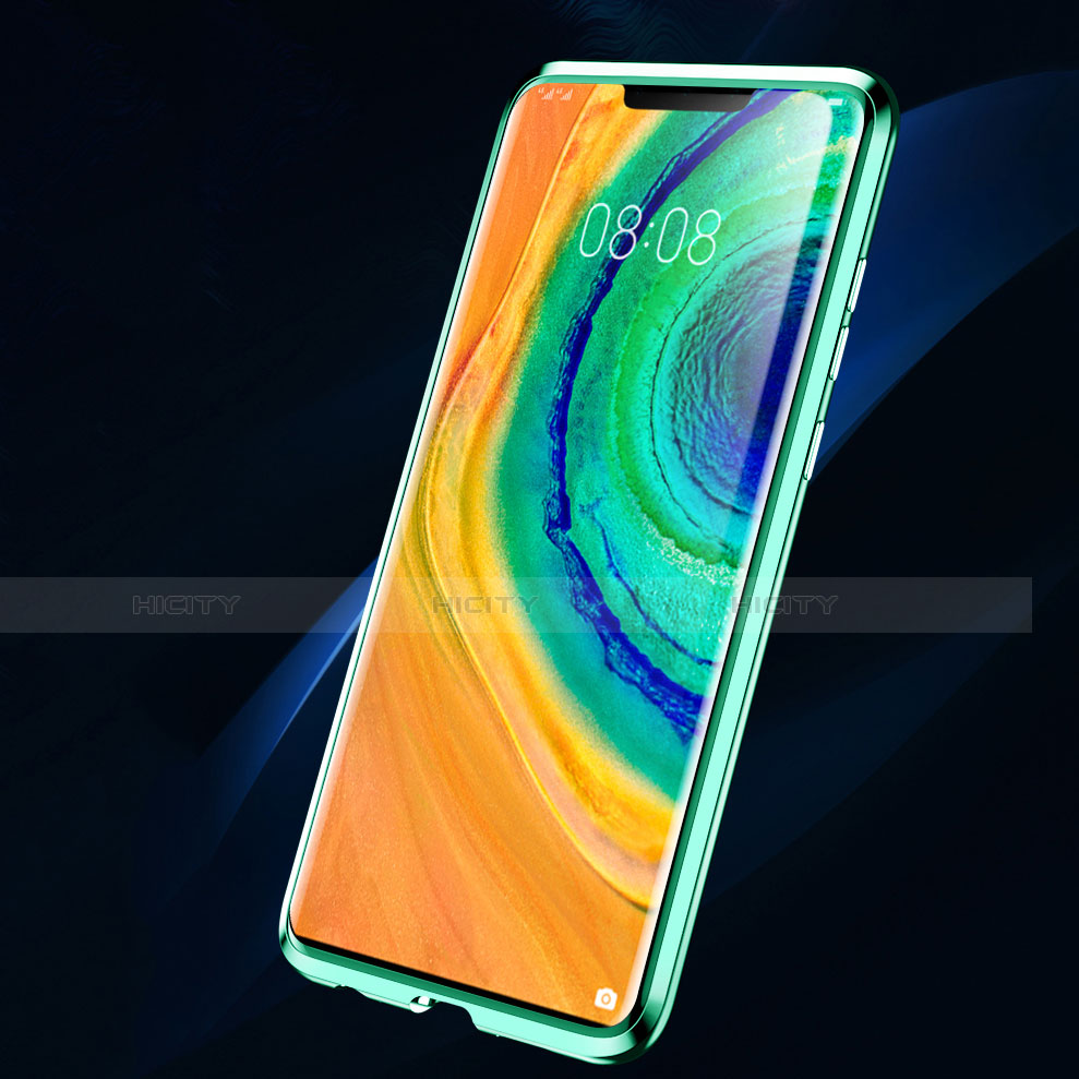 Custodia Lusso Alluminio Laterale Specchio 360 Gradi Cover per Huawei Mate 30E Pro 5G