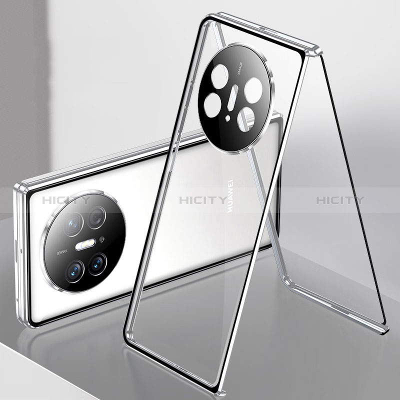 Custodia Lusso Alluminio Laterale Specchio 360 Gradi Cover per Huawei Mate X3