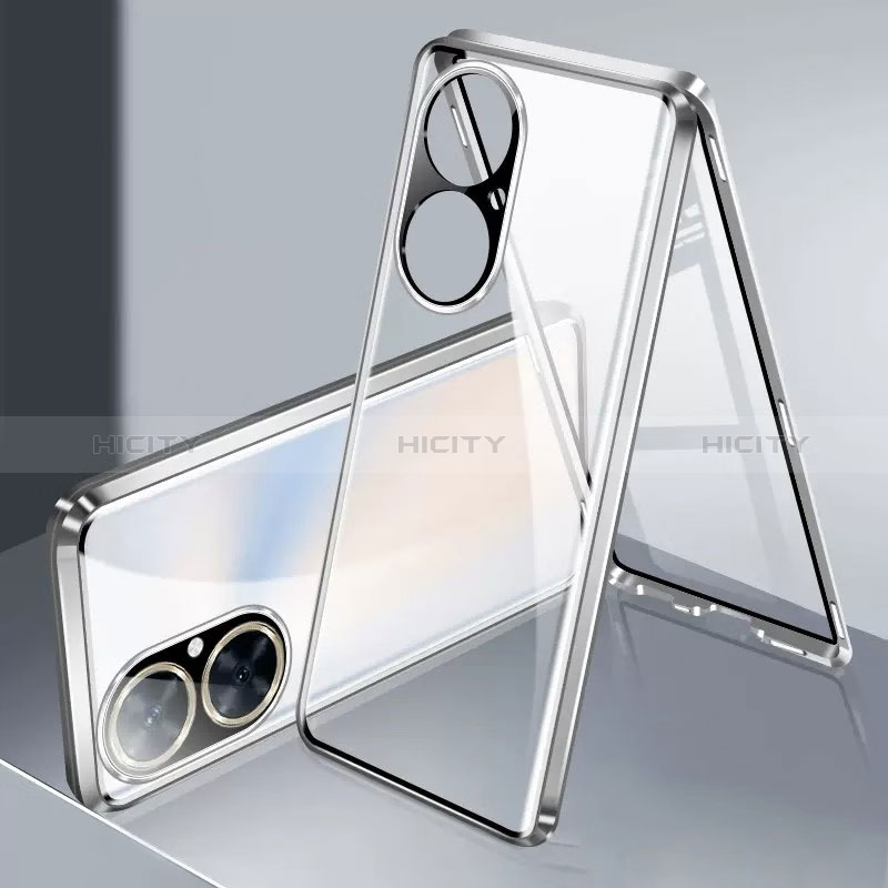 Custodia Lusso Alluminio Laterale Specchio 360 Gradi Cover per Huawei Nova 11i