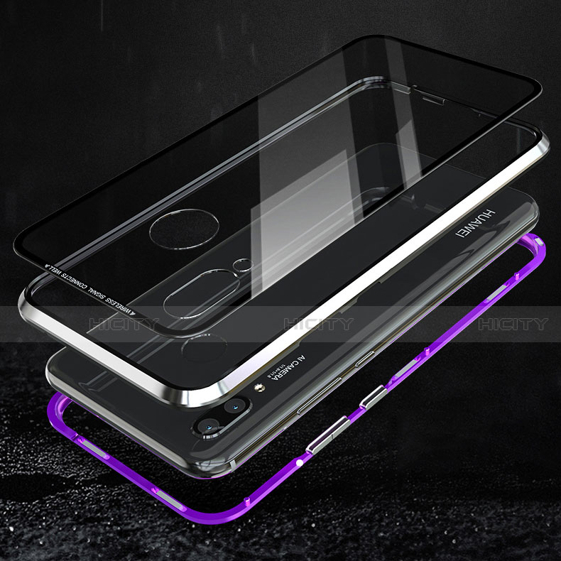 Custodia Lusso Alluminio Laterale Specchio 360 Gradi Cover per Huawei Nova 3e