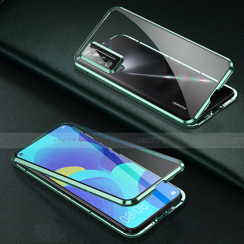 Custodia Lusso Alluminio Laterale Specchio 360 Gradi Cover per Huawei Nova 7 5G