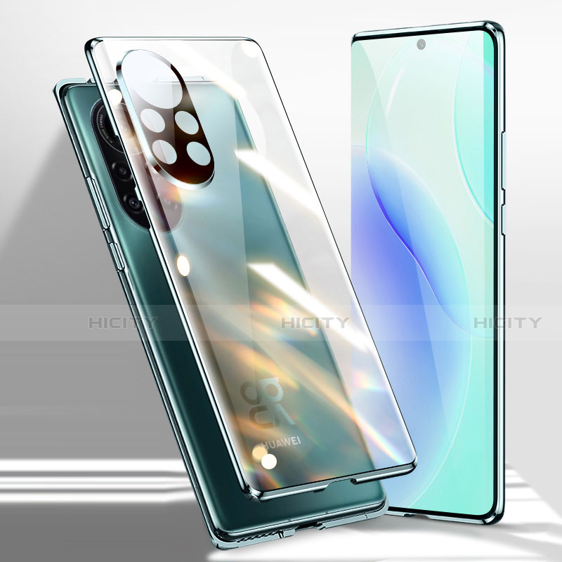 Custodia Lusso Alluminio Laterale Specchio 360 Gradi Cover per Huawei Nova 8 5G