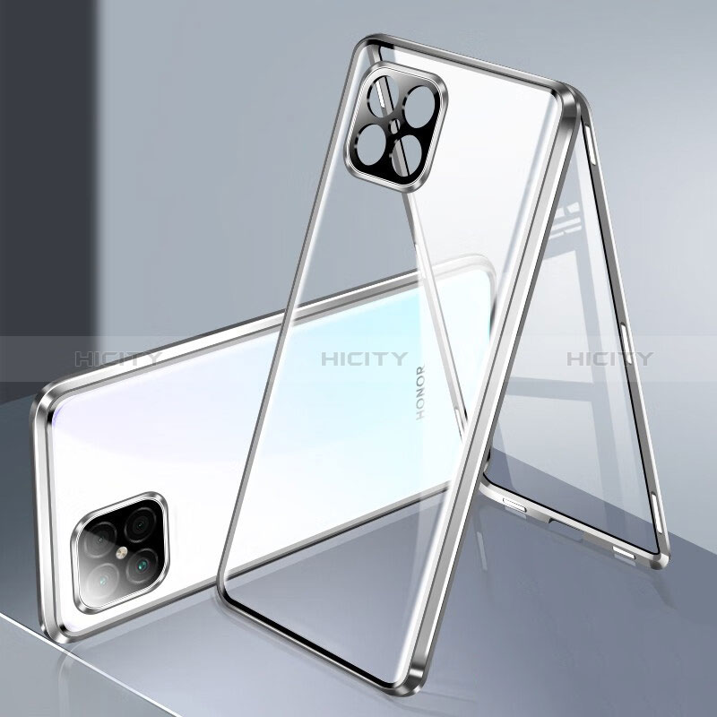 Custodia Lusso Alluminio Laterale Specchio 360 Gradi Cover per Huawei Nova 8 SE 4G