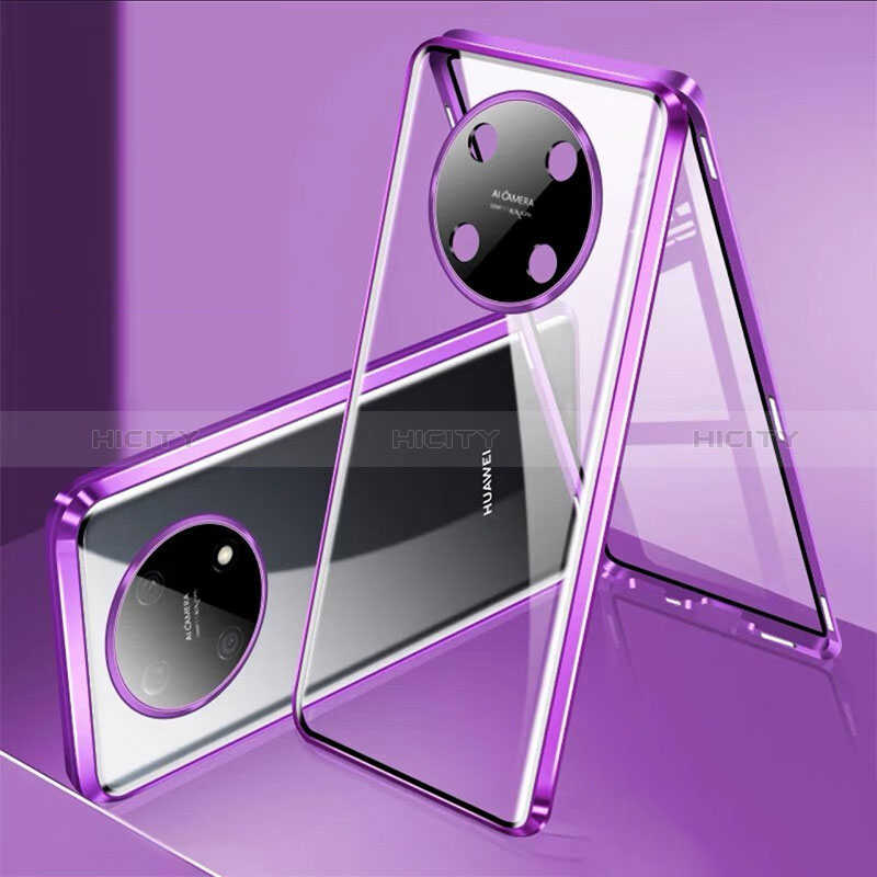 Custodia Lusso Alluminio Laterale Specchio 360 Gradi Cover per Huawei Nova Y90