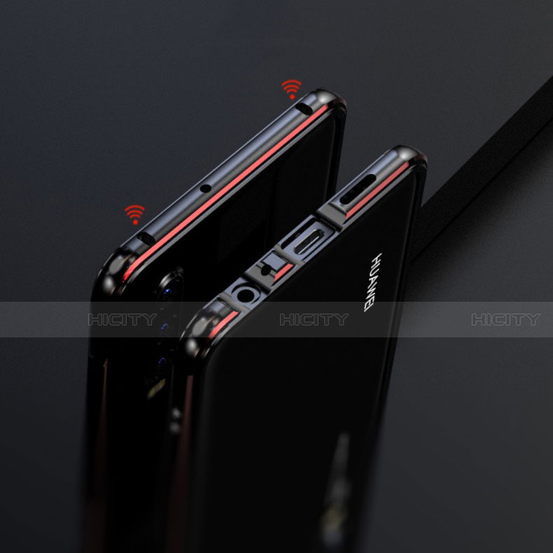 Custodia Lusso Alluminio Laterale Specchio 360 Gradi Cover per Huawei P30