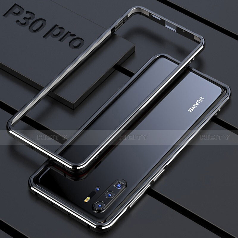 Custodia Lusso Alluminio Laterale Specchio 360 Gradi Cover per Huawei P30 Pro