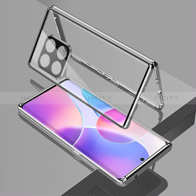 Custodia Lusso Alluminio Laterale Specchio 360 Gradi Cover per OnePlus 10 Pro 5G