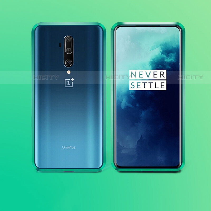 Custodia Lusso Alluminio Laterale Specchio 360 Gradi Cover per OnePlus 7T Pro