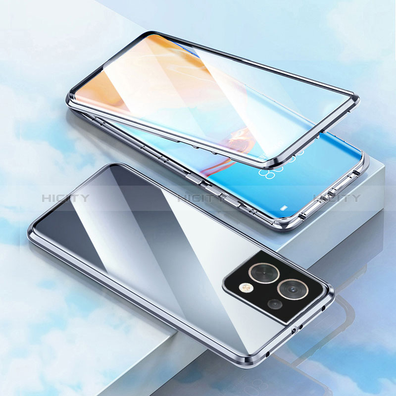 Custodia Lusso Alluminio Laterale Specchio 360 Gradi Cover per OnePlus Ace 2V 5G