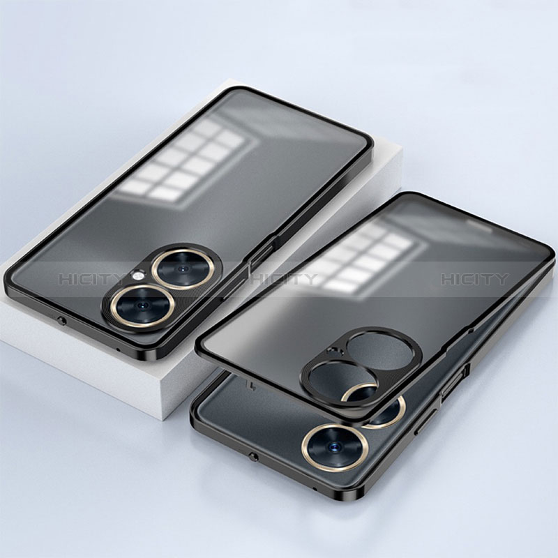 Custodia Lusso Alluminio Laterale Specchio 360 Gradi Cover per OnePlus Nord CE 3 5G