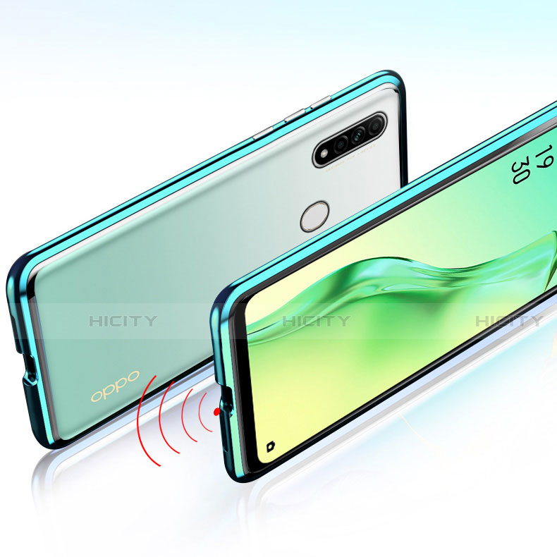 Custodia Lusso Alluminio Laterale Specchio 360 Gradi Cover per Oppo A31