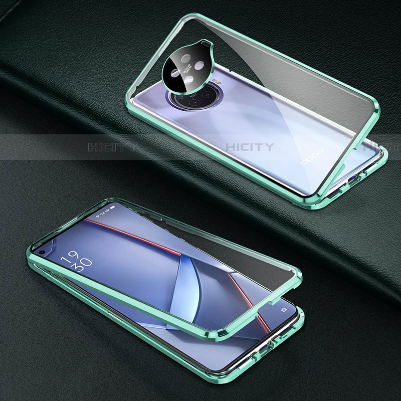 Custodia Lusso Alluminio Laterale Specchio 360 Gradi Cover per Oppo Ace2