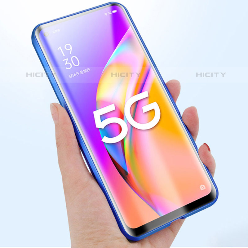 Custodia Lusso Alluminio Laterale Specchio 360 Gradi Cover per Oppo F19 Pro+ Plus 5G