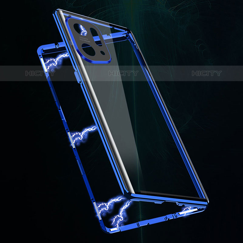 Custodia Lusso Alluminio Laterale Specchio 360 Gradi Cover per Oppo Find X5 Pro 5G