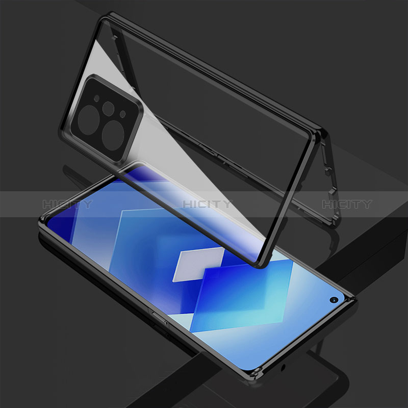 Custodia Lusso Alluminio Laterale Specchio 360 Gradi Cover per Oppo K10 Pro 5G