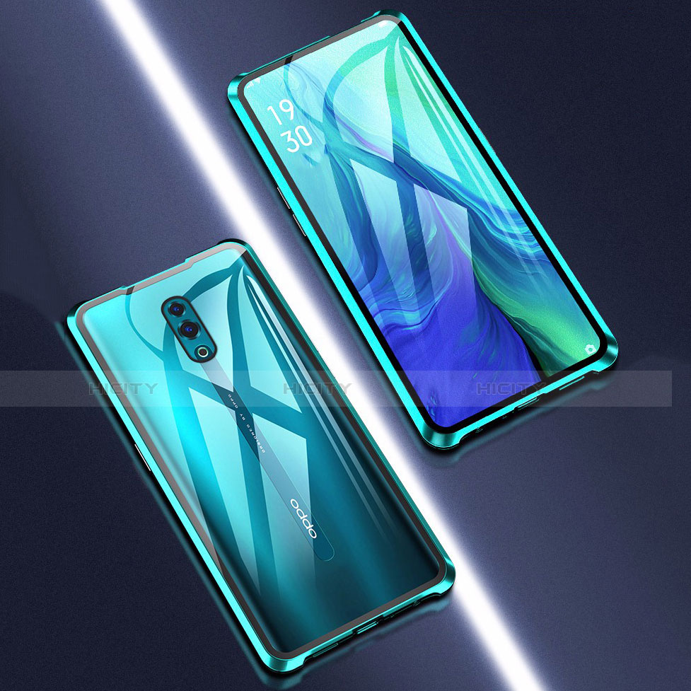 Custodia Lusso Alluminio Laterale Specchio 360 Gradi Cover per Oppo Realme X