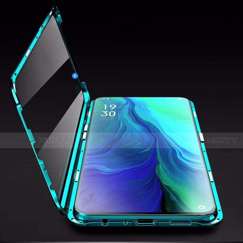 Custodia Lusso Alluminio Laterale Specchio 360 Gradi Cover per Oppo Realme X