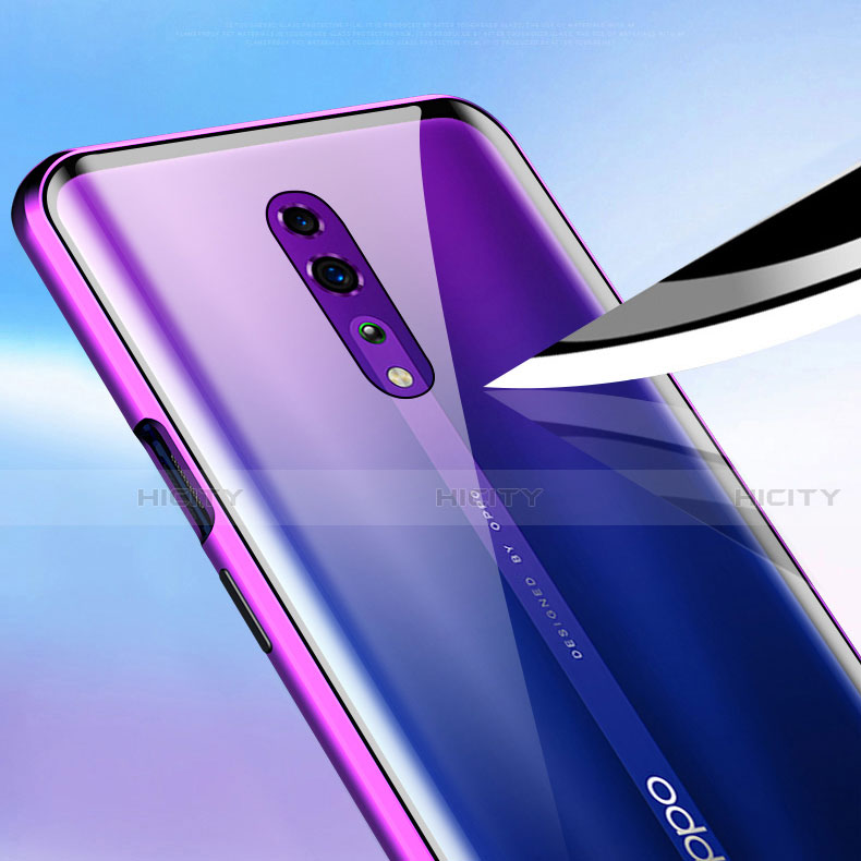 Custodia Lusso Alluminio Laterale Specchio 360 Gradi Cover per Oppo Reno Z