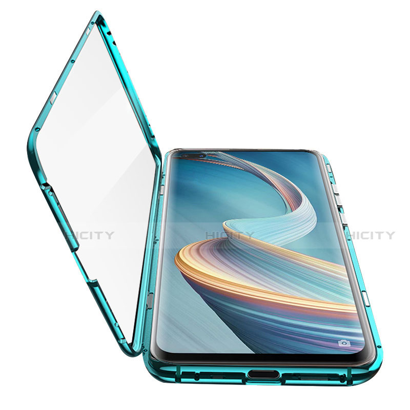 Custodia Lusso Alluminio Laterale Specchio 360 Gradi Cover per Oppo Reno4 Z 5G