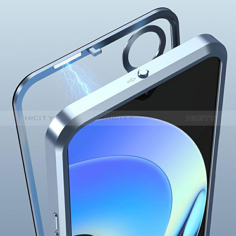 Custodia Lusso Alluminio Laterale Specchio 360 Gradi Cover per Realme 10S 5G