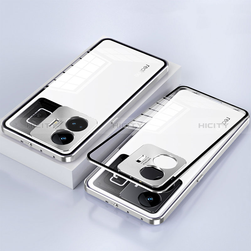 Custodia Lusso Alluminio Laterale Specchio 360 Gradi Cover per Realme GT Neo5 240W 5G