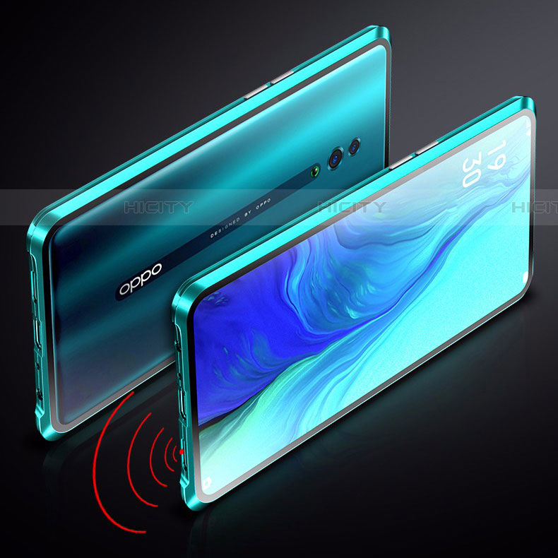 Custodia Lusso Alluminio Laterale Specchio 360 Gradi Cover per Realme X