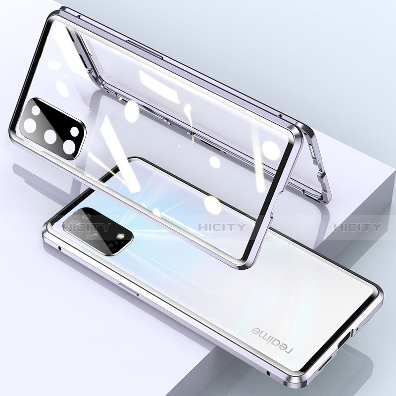 Custodia Lusso Alluminio Laterale Specchio 360 Gradi Cover per Realme X7 5G