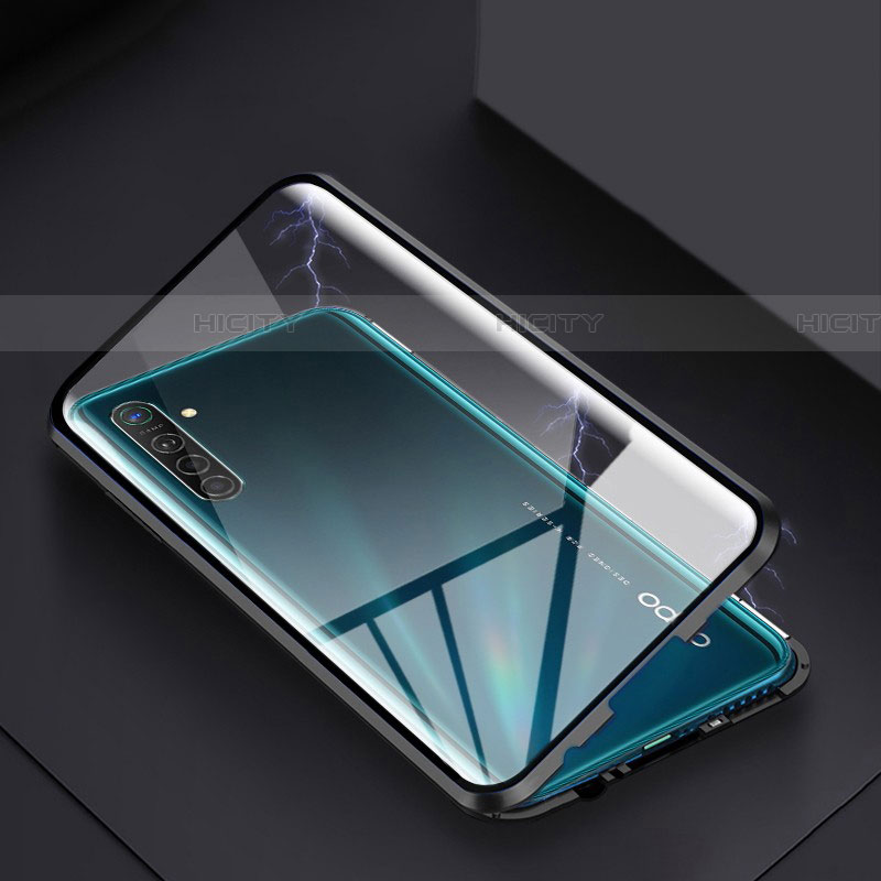 Custodia Lusso Alluminio Laterale Specchio 360 Gradi Cover per Realme XT