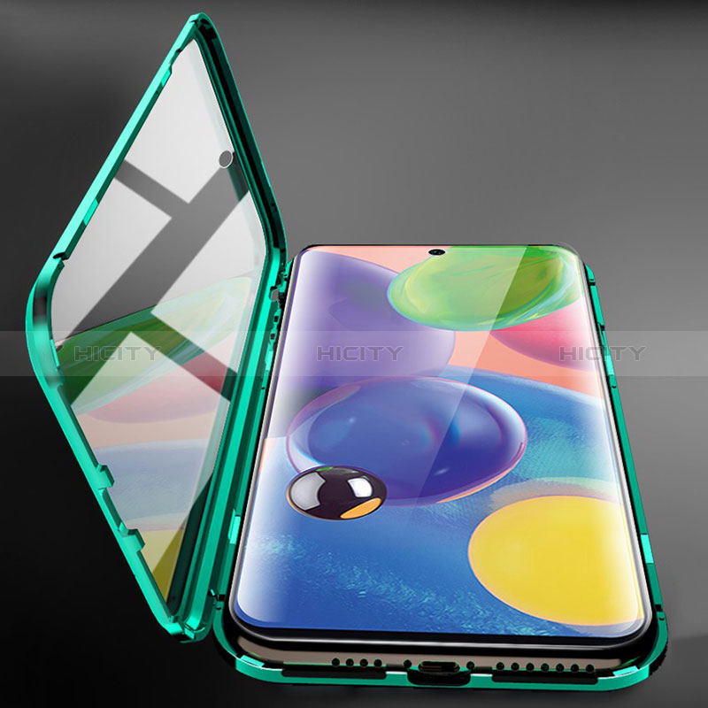 Custodia Lusso Alluminio Laterale Specchio 360 Gradi Cover per Samsung Galaxy A71 4G A715