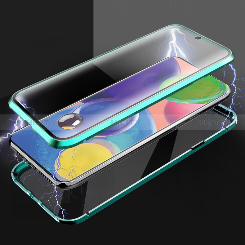 Custodia Lusso Alluminio Laterale Specchio 360 Gradi Cover per Samsung Galaxy A71 4G A715