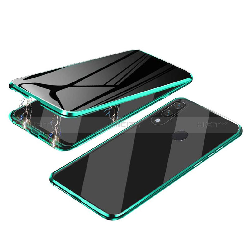 Custodia Lusso Alluminio Laterale Specchio 360 Gradi Cover per Samsung Galaxy M10S