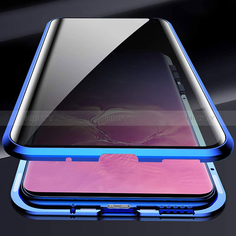 Custodia Lusso Alluminio Laterale Specchio 360 Gradi Cover per Samsung Galaxy M10S