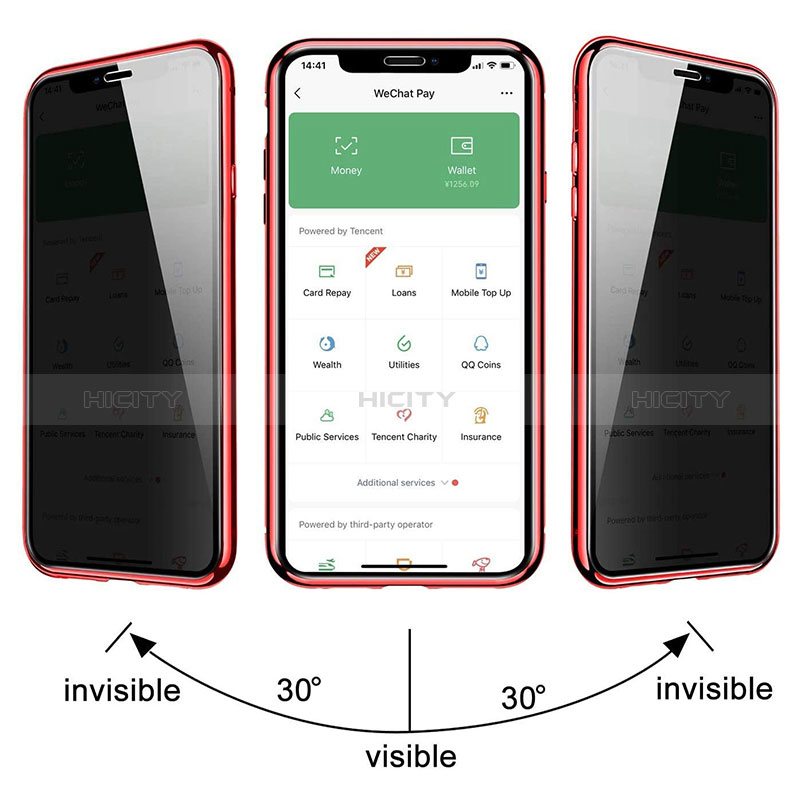 Custodia Lusso Alluminio Laterale Specchio 360 Gradi Cover per Samsung Galaxy M21s