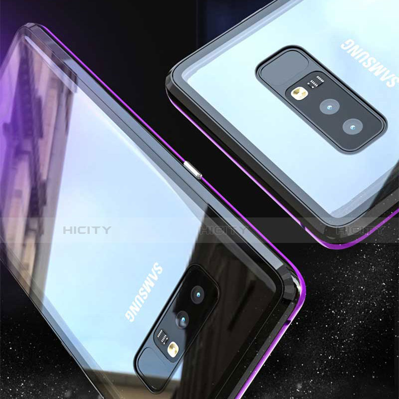 Custodia Lusso Alluminio Laterale Specchio 360 Gradi Cover per Samsung Galaxy Note 8