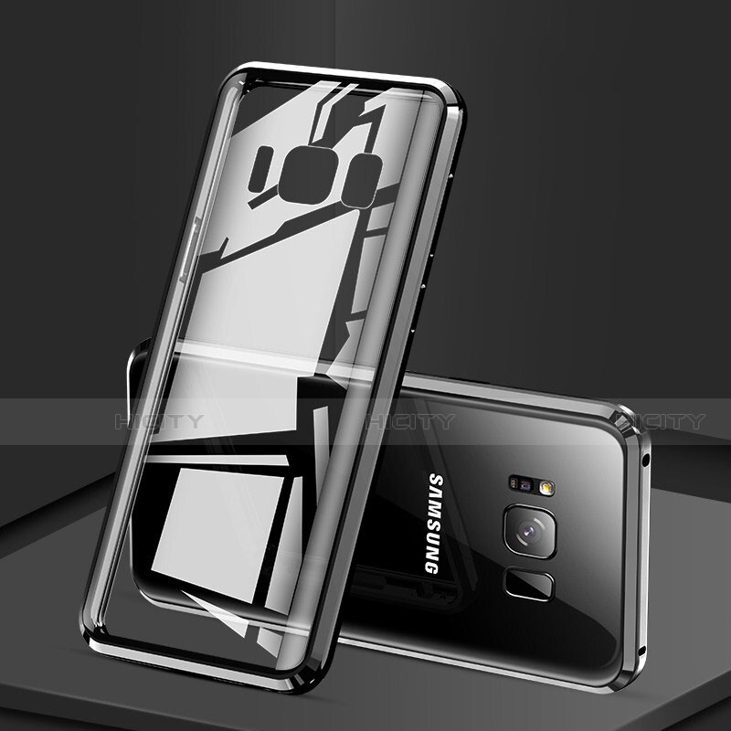 Custodia Lusso Alluminio Laterale Specchio 360 Gradi Cover per Samsung Galaxy S8 Plus