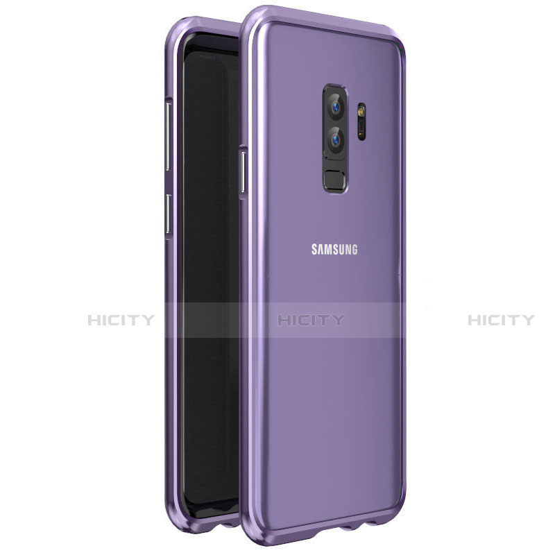 Custodia Lusso Alluminio Laterale Specchio 360 Gradi Cover per Samsung Galaxy S9 Plus