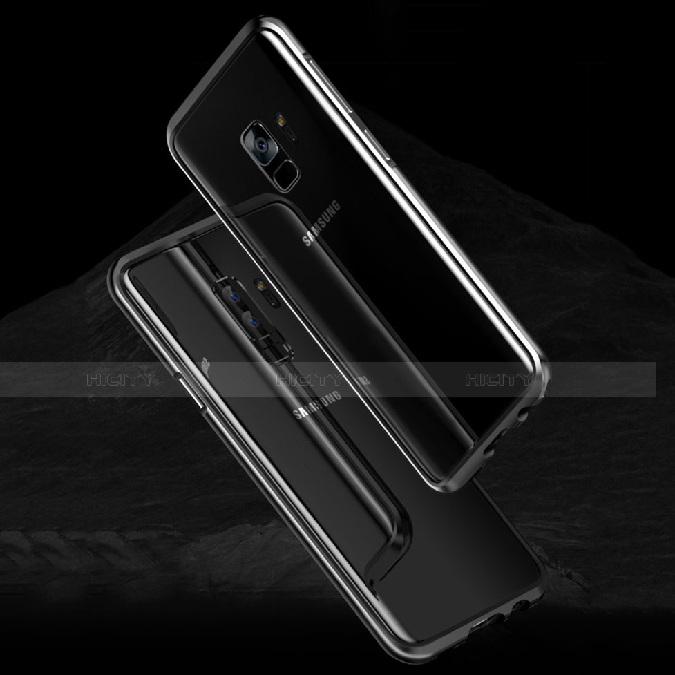 Custodia Lusso Alluminio Laterale Specchio 360 Gradi Cover per Samsung Galaxy S9 Plus