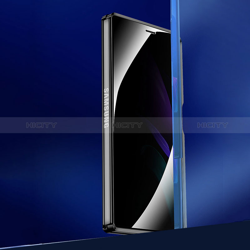 Custodia Lusso Alluminio Laterale Specchio 360 Gradi Cover per Samsung Galaxy Z Fold2 5G